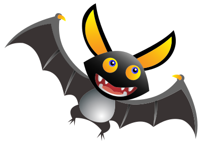 Cute Cartoon Bat clipart
