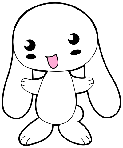 Cute Cartoon Bunny clipart