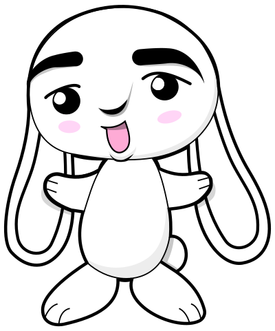 Cute Cartoon Bunny - REMIX clipart