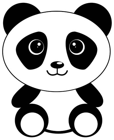 Cute Cartoon Panda clipart