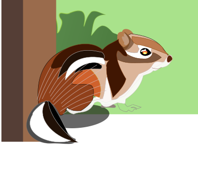 Cute Chipmunk clipart