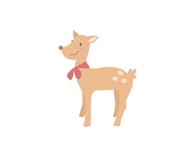 Cute deer clipart