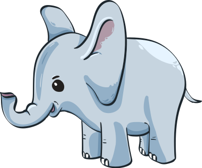 Cute Elephant (#4) clipart