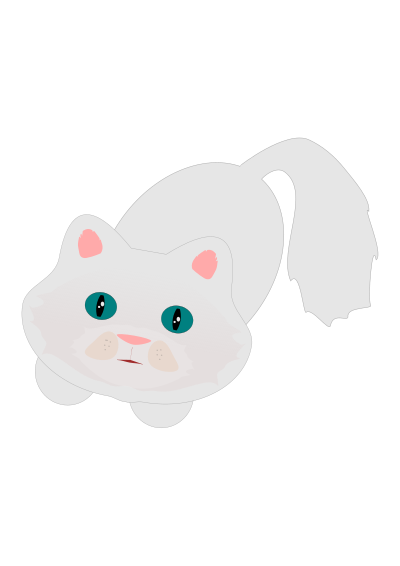 Cute Fluffy Cat clipart