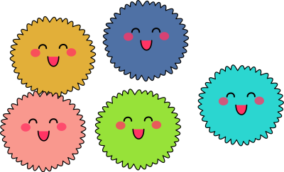 Cute fuzzies clipart