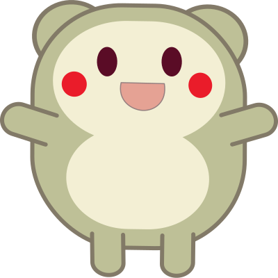 Cute grey critter clipart