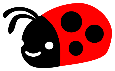 Cute ladybug clipart
