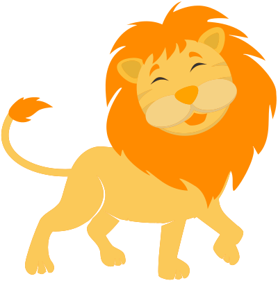 Cute lion clipart