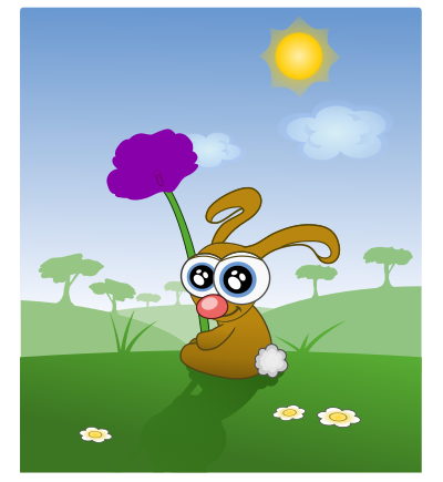 Cute little bunny clipart