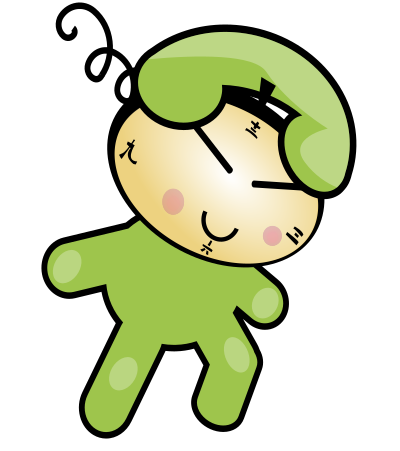Cute phone clock character clipart