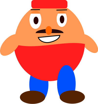 Cute Platformer Game Character clipart