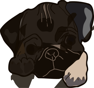 Cute Pug clipart