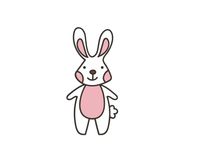 Cute rabbit clipart