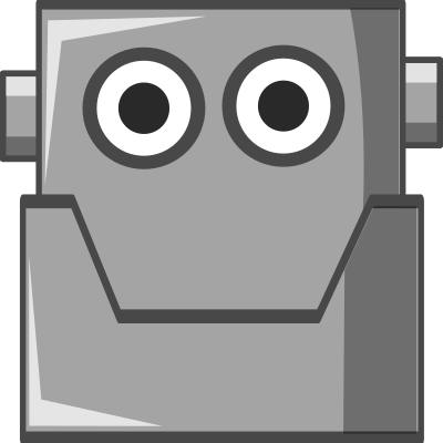 Cute Robot Head (Same Eyes) clipart