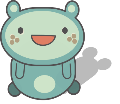 Cute round-eared creature clipart