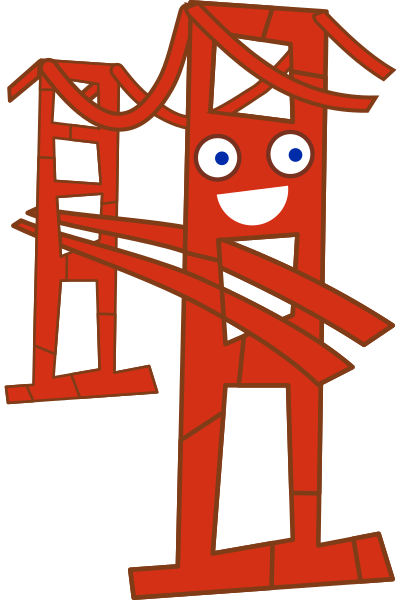 Cute San Francisco Golden Gate Bridge clipart