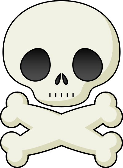 Cute skull clipart