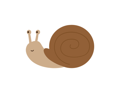 Cute snail clipart