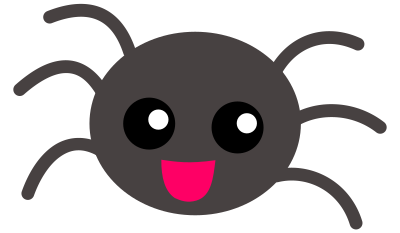 Cute Spider Illustration clipart
