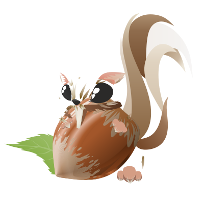 Cute squirrel clipart