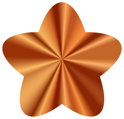 Cute Star Bronze clipart
