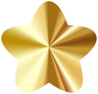 Cute Star Gold clipart