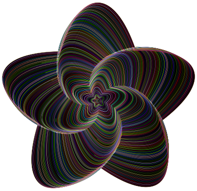 Cute Star Line Art Chromatic clipart