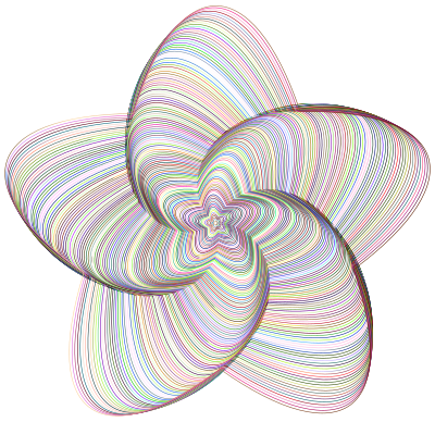 Cute Star Line Art Chromatic No BG clipart