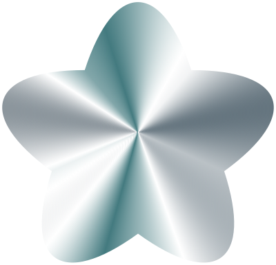 Cute Star Silver clipart