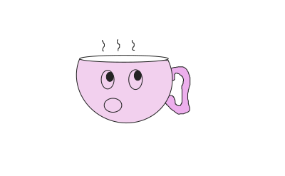Cute teacup clipart