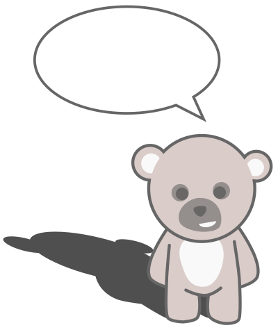 Cute teddy bear clipart