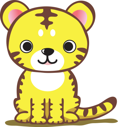 Cute tiger clipart