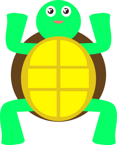 Cute turtle clipart
