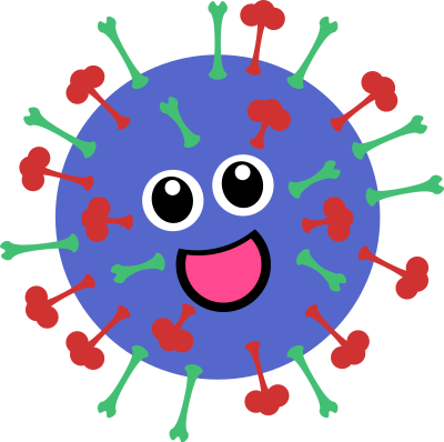 Cute Virus clipart
