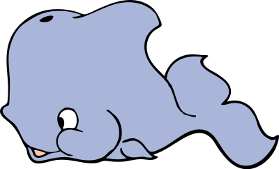 Cute whale clipart