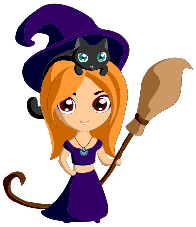 Cute Witch By iirliinnaa clipart