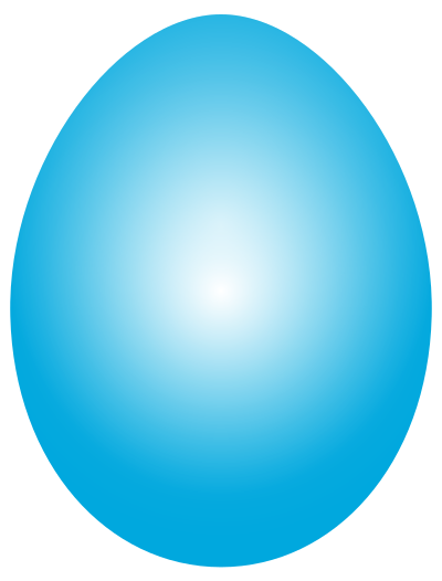 Cyan Easter Egg clipart