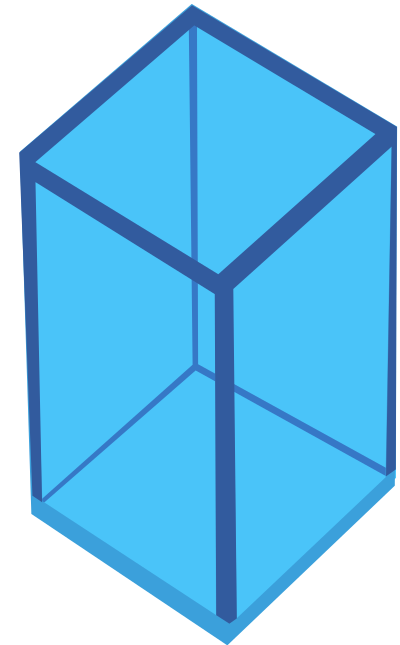 Cyan Transparent Cube clipart