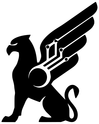 Cyber Griffin Silhouette clipart
