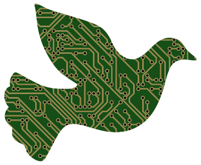 Cyber Peace Dove II clipart