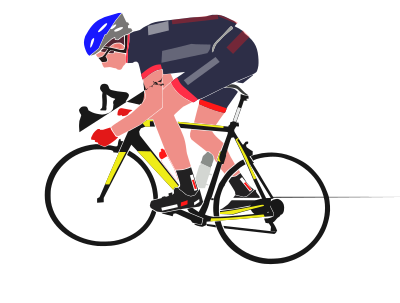 Cyclist boy clipart
