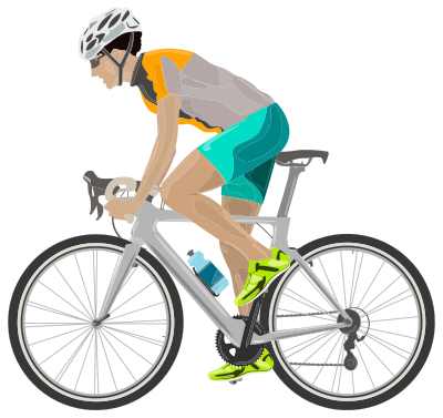 Cyclist By chocoyogur clipart