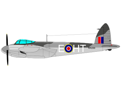 DE HAVILLAND MOSQUITO clipart