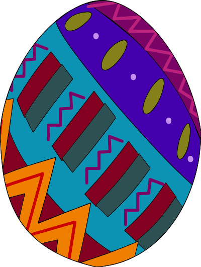 Decorative egg 1 clipart