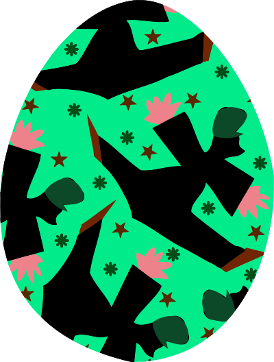 Decorative egg 12 clipart