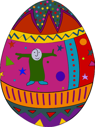 Decorative egg 3 clipart