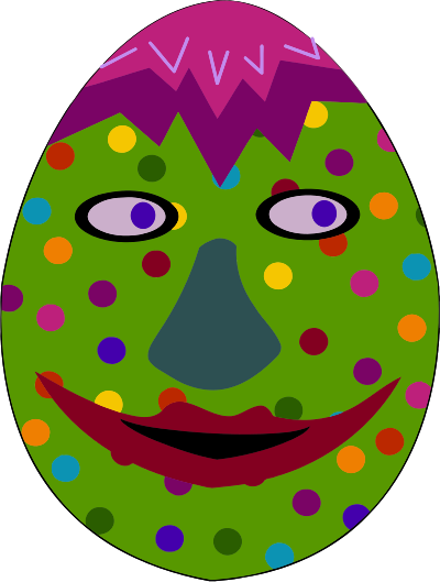Decorative egg 5 clipart
