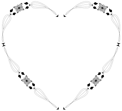 Decorative Flourish Heart clipart