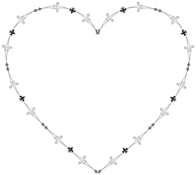 Decorative Flourish Heart 3 clipart