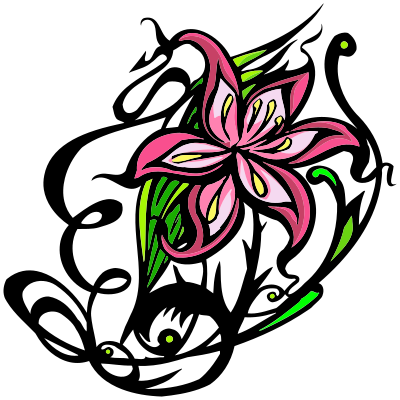 Decorative Flowers 2 clipart